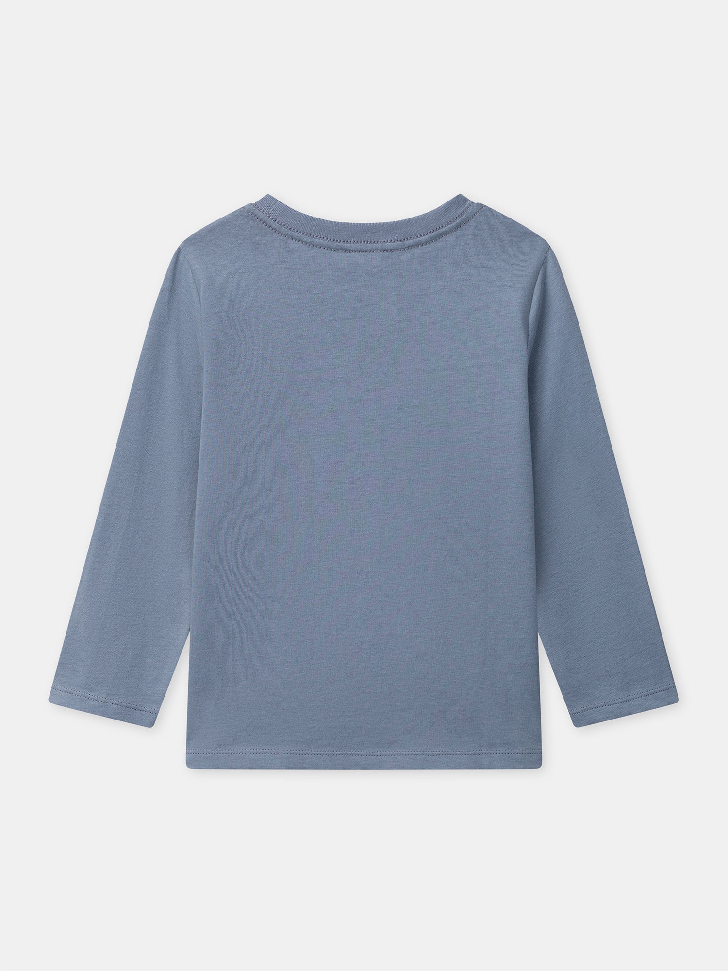 Camiseta gris de manga larga con estampado de astronauta para niño