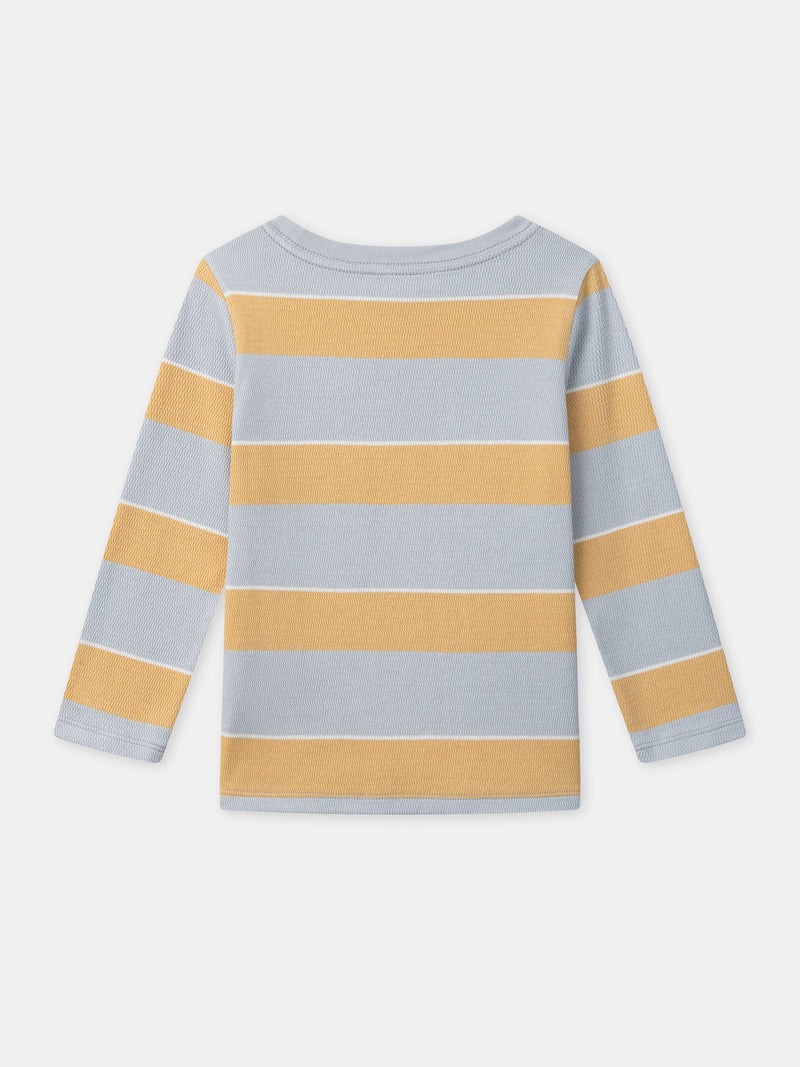 T-shirt à rayures et manches longues Garçon