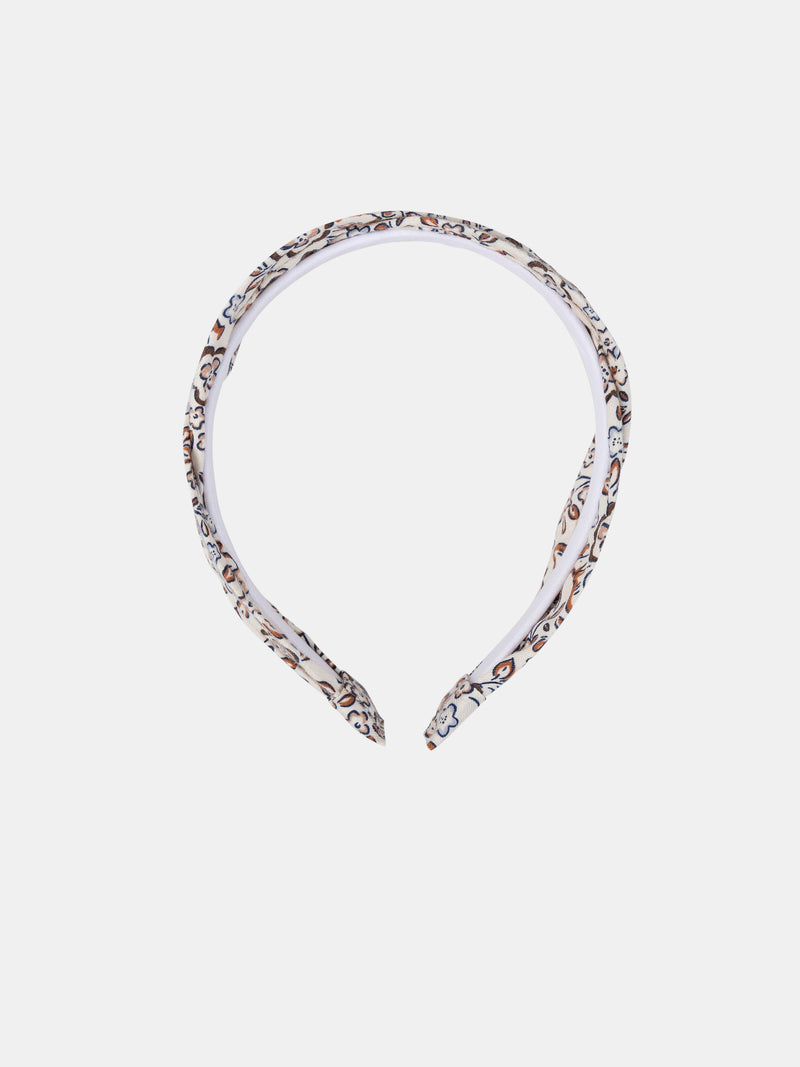 Diadema de Flores Color Marfil para Niñas