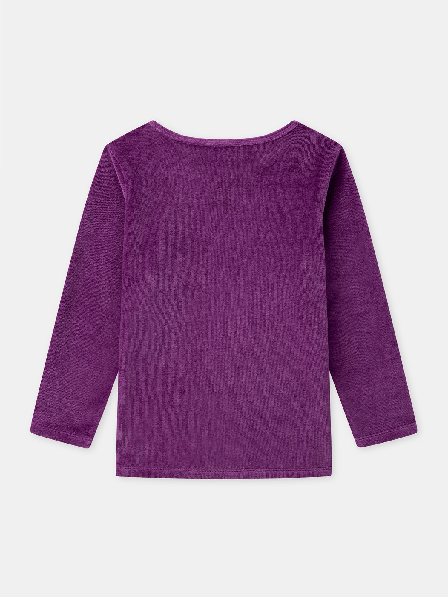 Pijama violeta de terciopelo + Capa para Niña