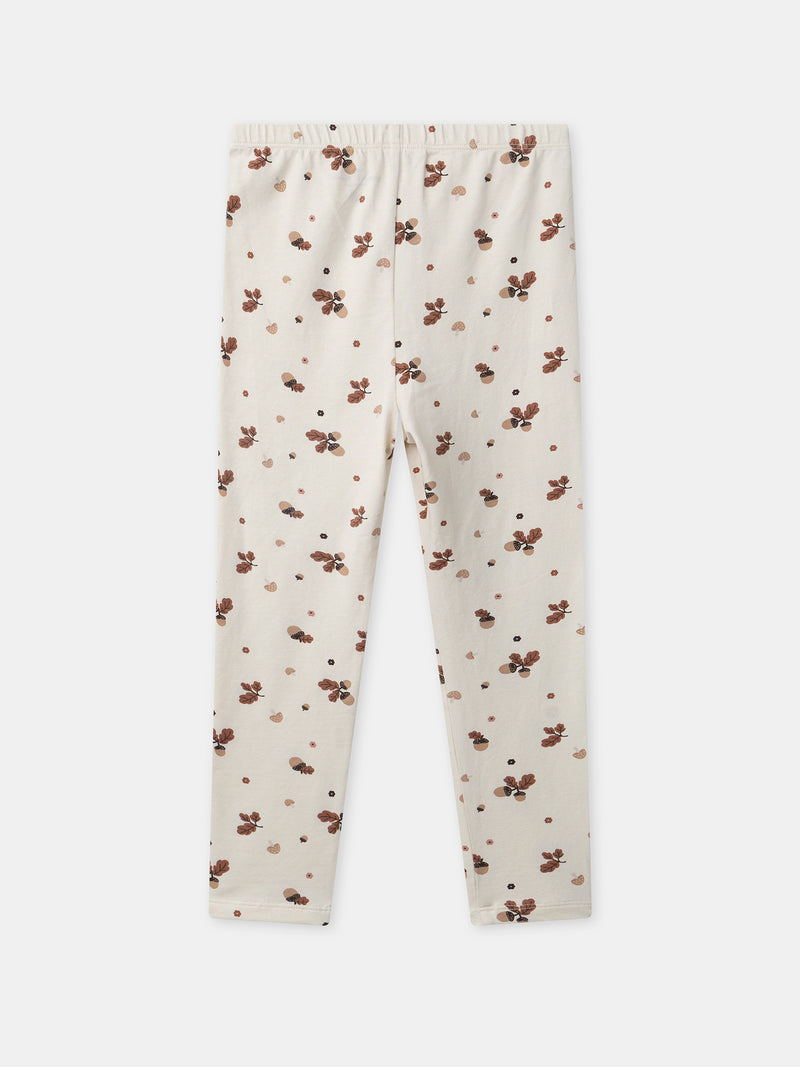 Camisón de terciopelo rosa con estampado de zorros y borlas para niñas
