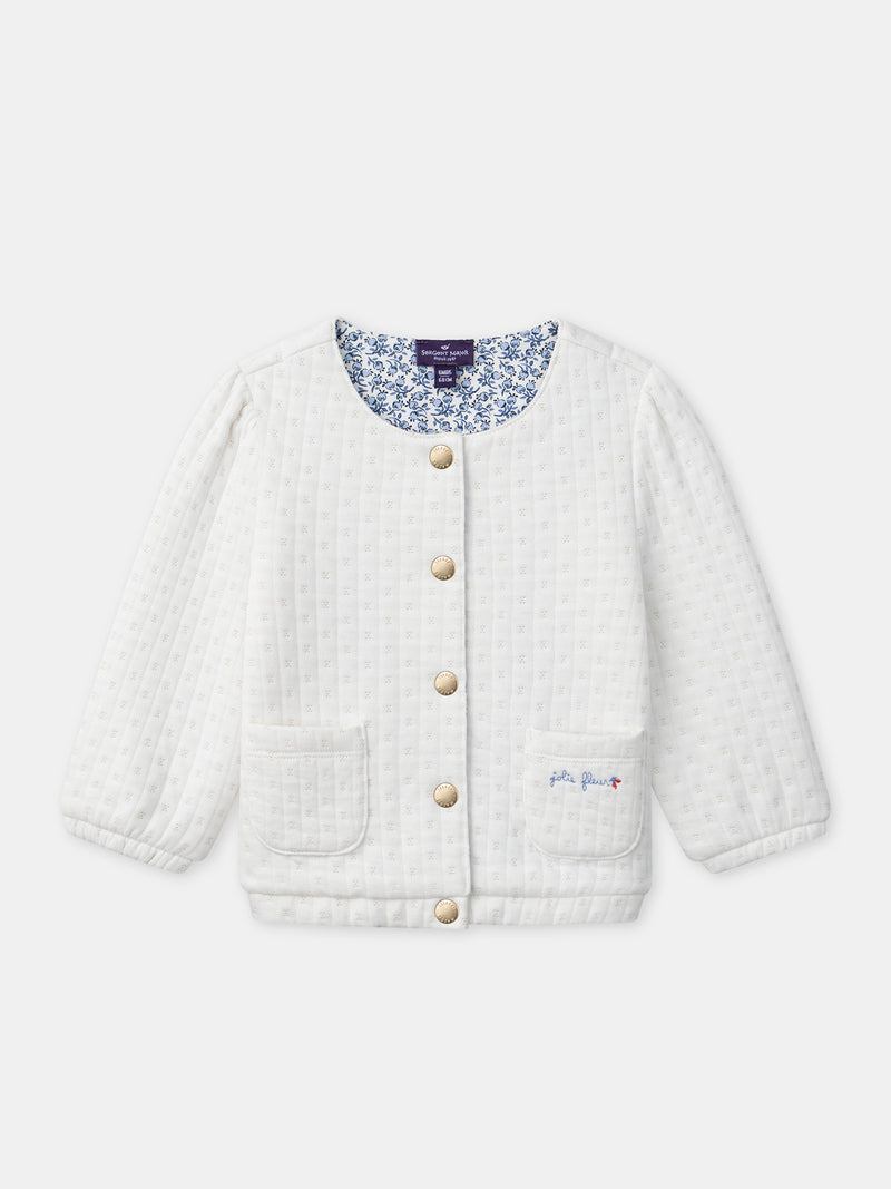 Tenue Bébé Fille : Fleurs de Coton - 5