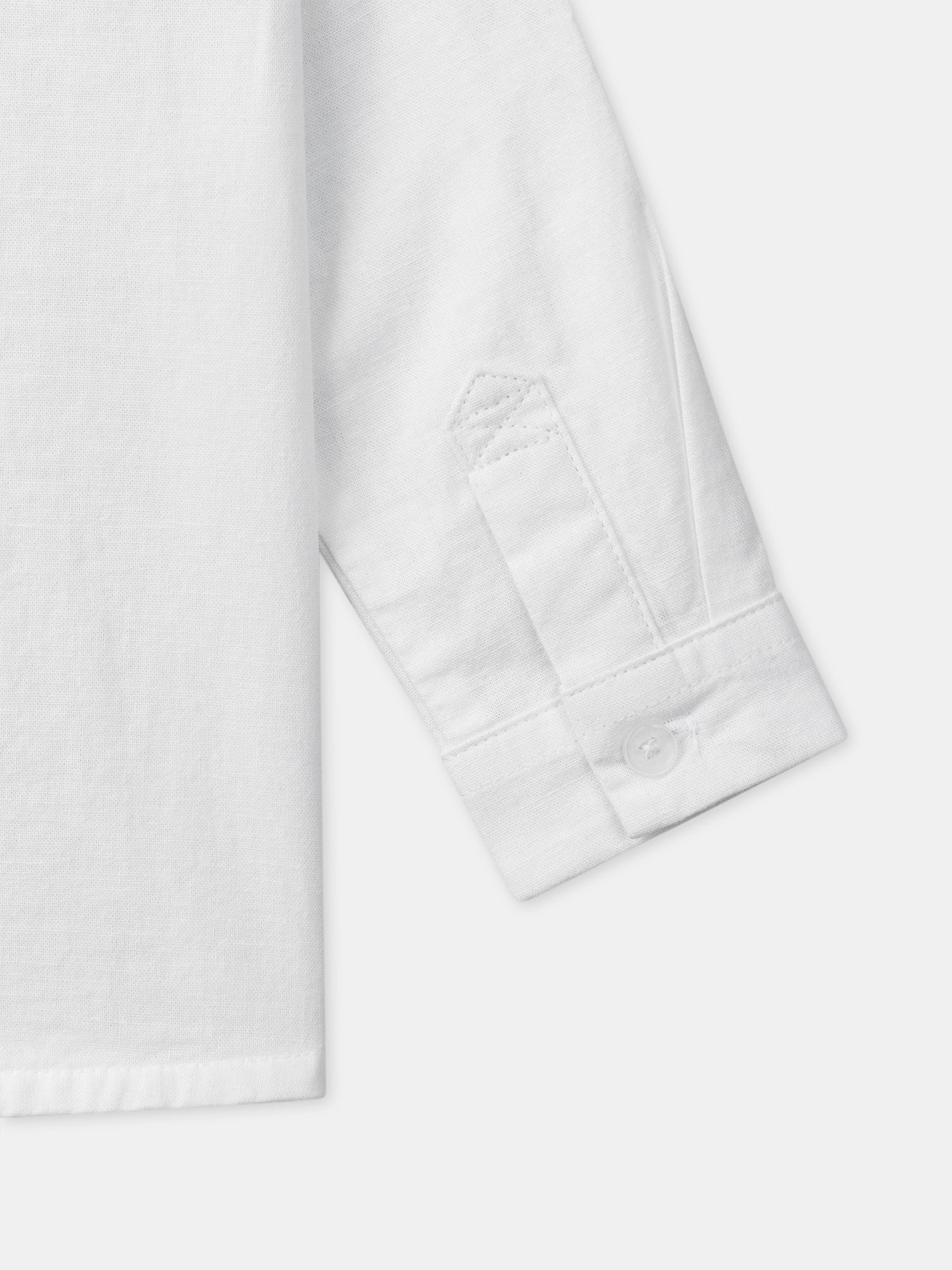 Camisa Ecru con Mangas Remangadas Bebé Chico