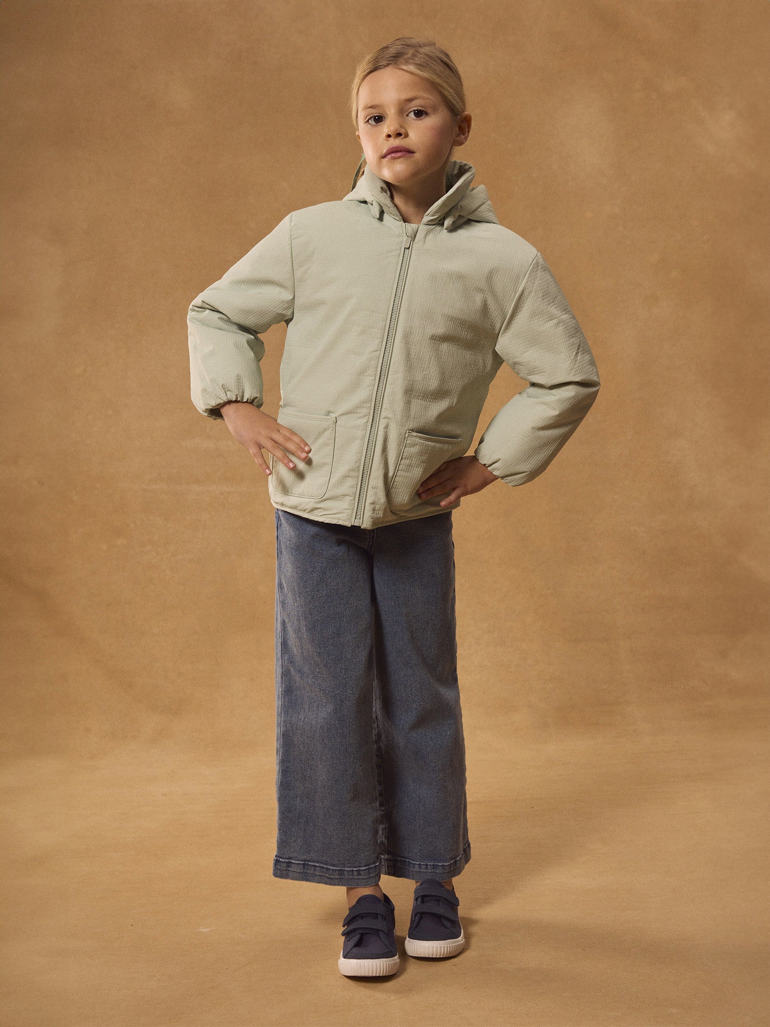 Blouson vert Fille