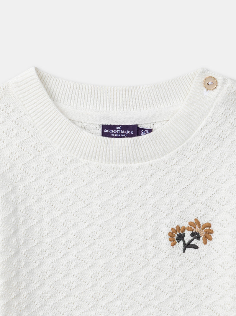 Camiseta de punto Ecru para Niña