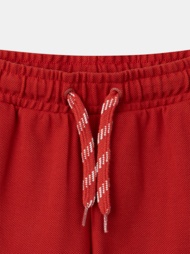 Bermuda roja para niño
