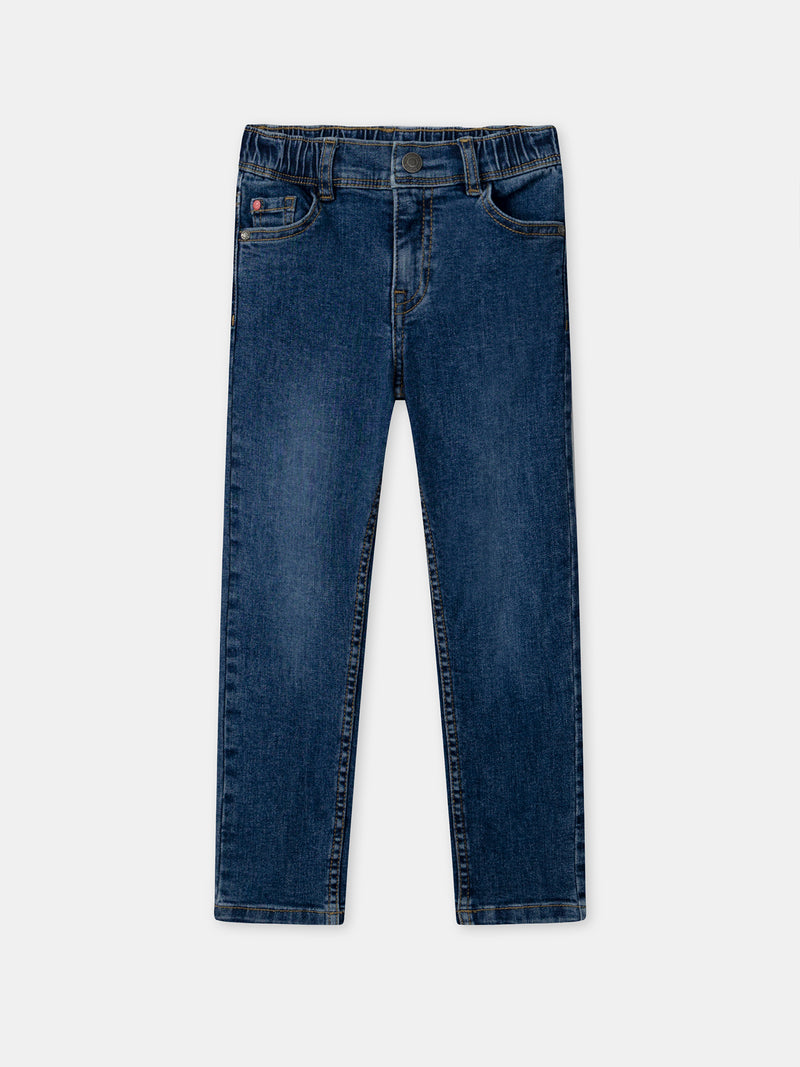 Jeans slim de denim para niños