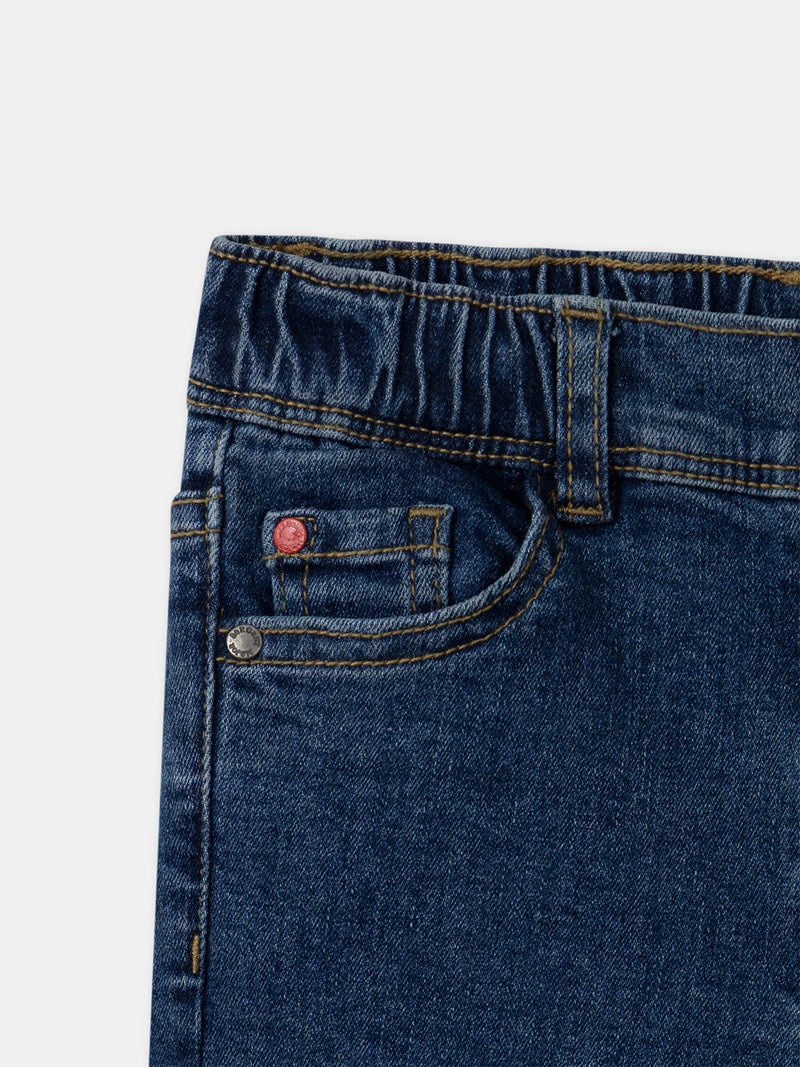 Jeans slim de denim para niños