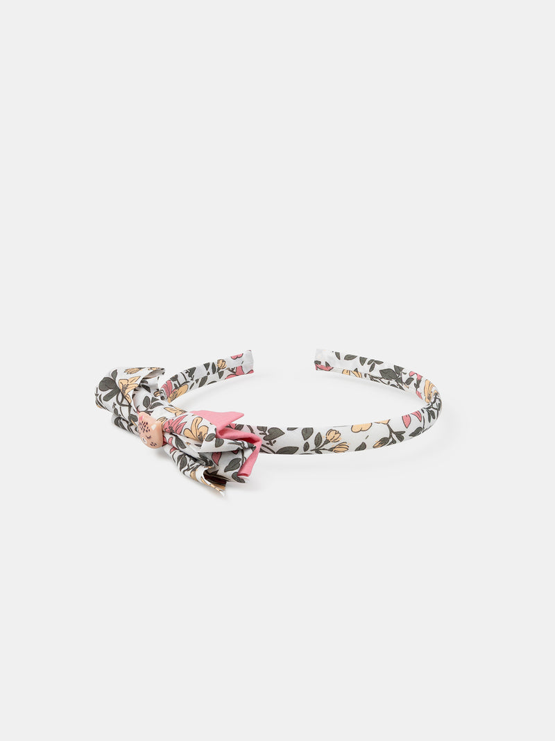 Diadema de Tela Floral y con Encanto Leopardo Niña