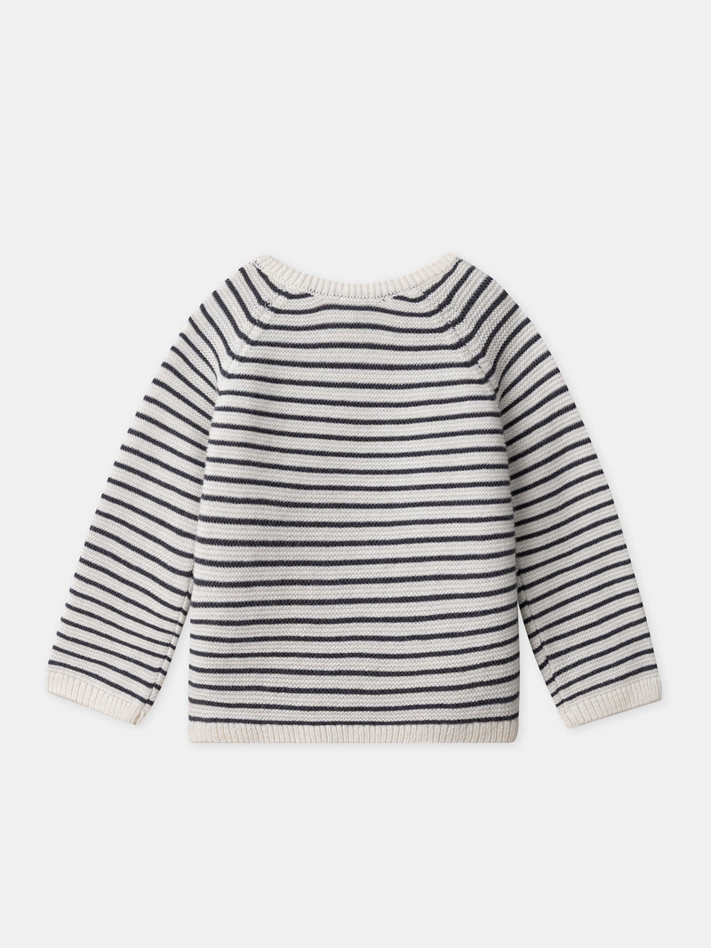 Conjunto de punto con cárdigan + pantalones + calcetines para nacimiento unisex