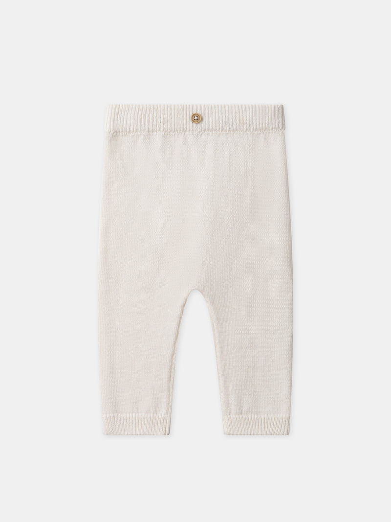 Conjunto de punto con cárdigan + pantalones + calcetines para nacimiento unisex