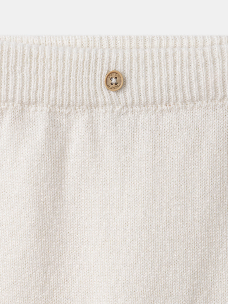 Conjunto de punto con cárdigan + pantalones + calcetines para nacimiento unisex