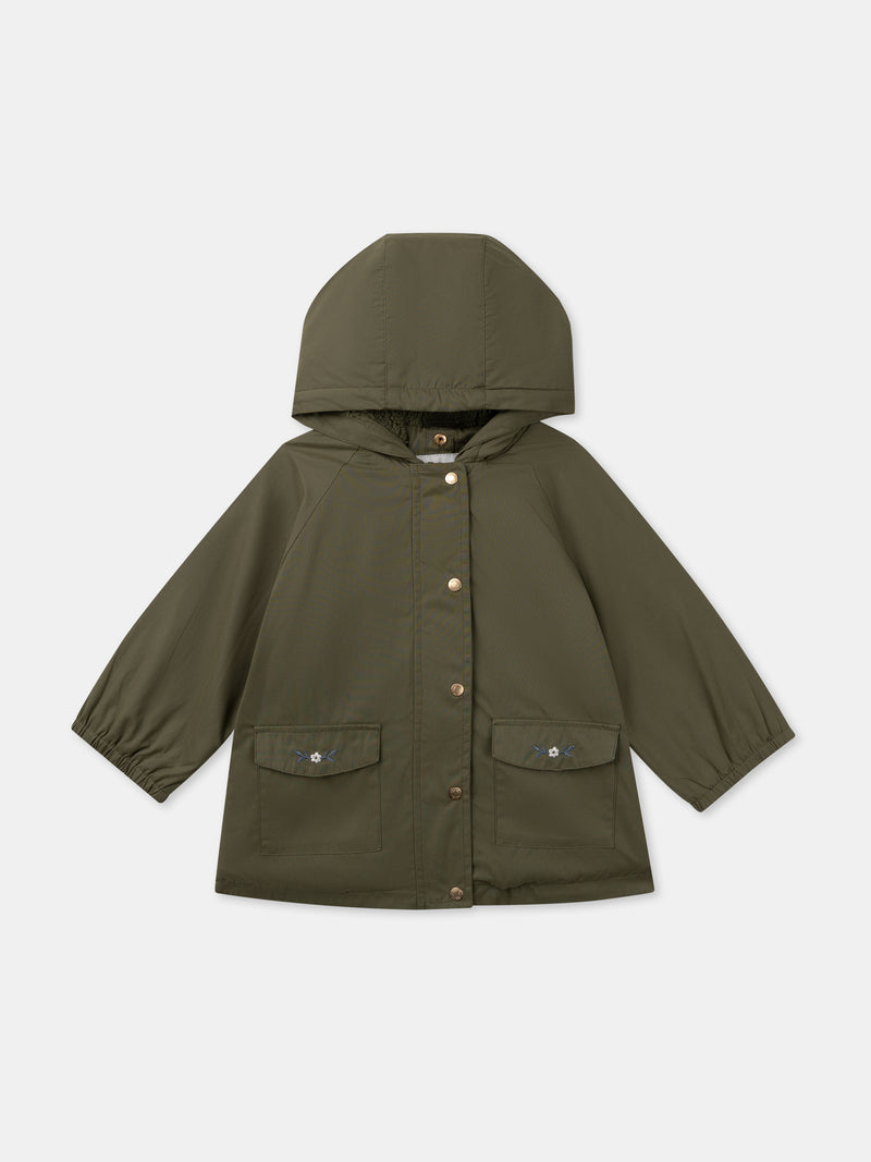 Parka 3 en 1 kaki Bebé Niña
