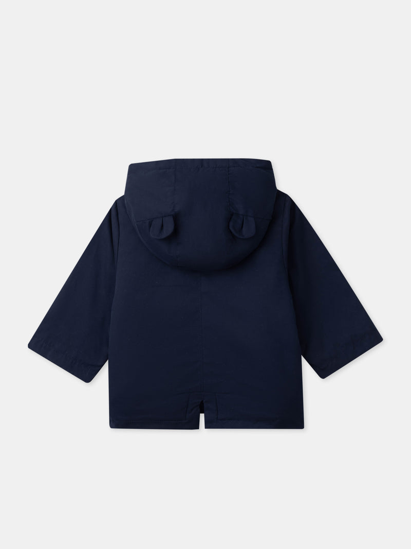Parka 3 en 1 azul marino Bebé Chico
