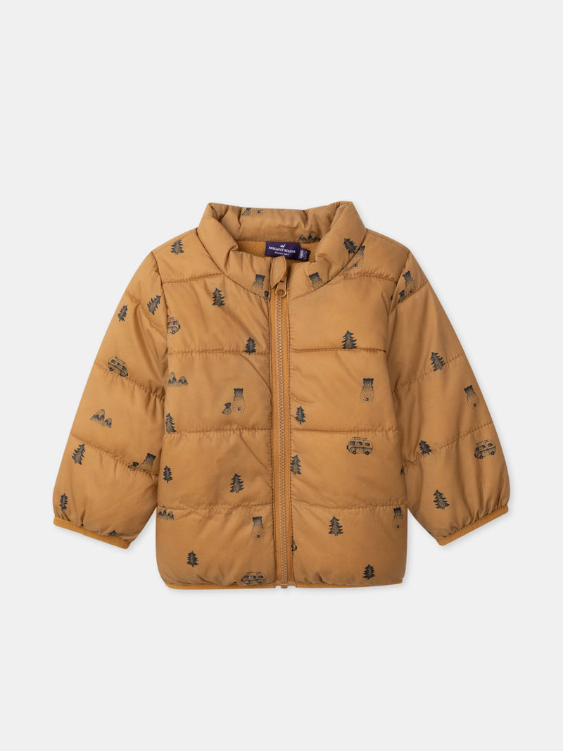 Parka 3 en 1 azul marino Bebé Chico