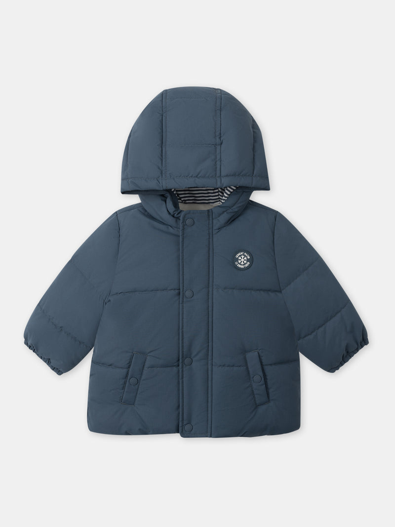 Chaqueta acolchada azul Bebé Niño