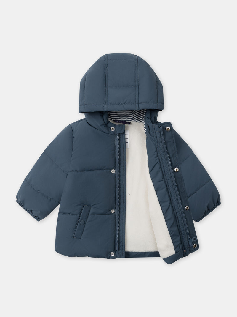 Chaqueta acolchada azul Bebé Niño