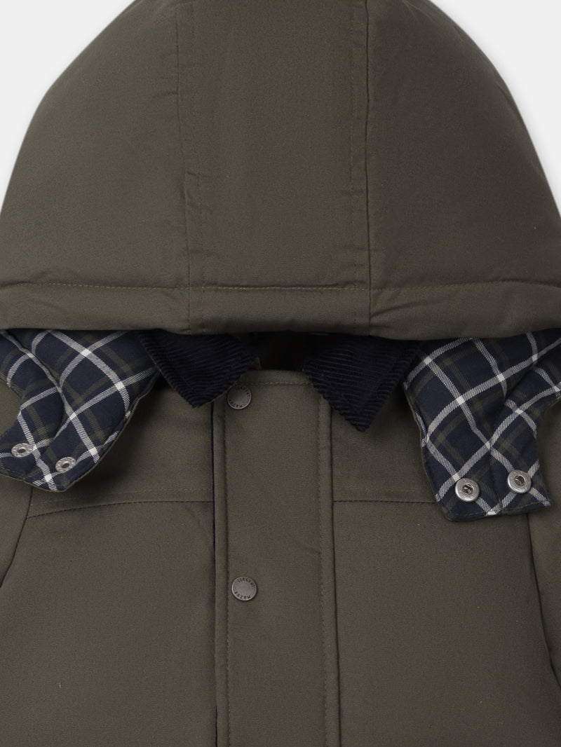 Chaqueta Kaki con Capucha Desmontable Bebé Chico