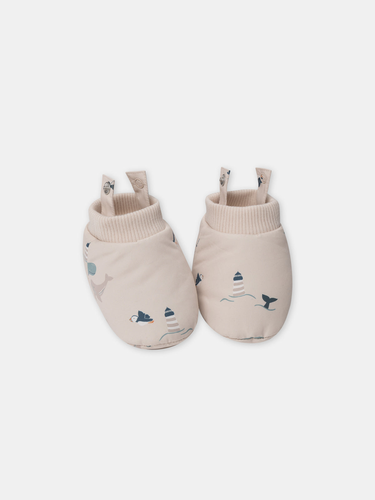 Piloto beige con impresión de animales Bebé Chico