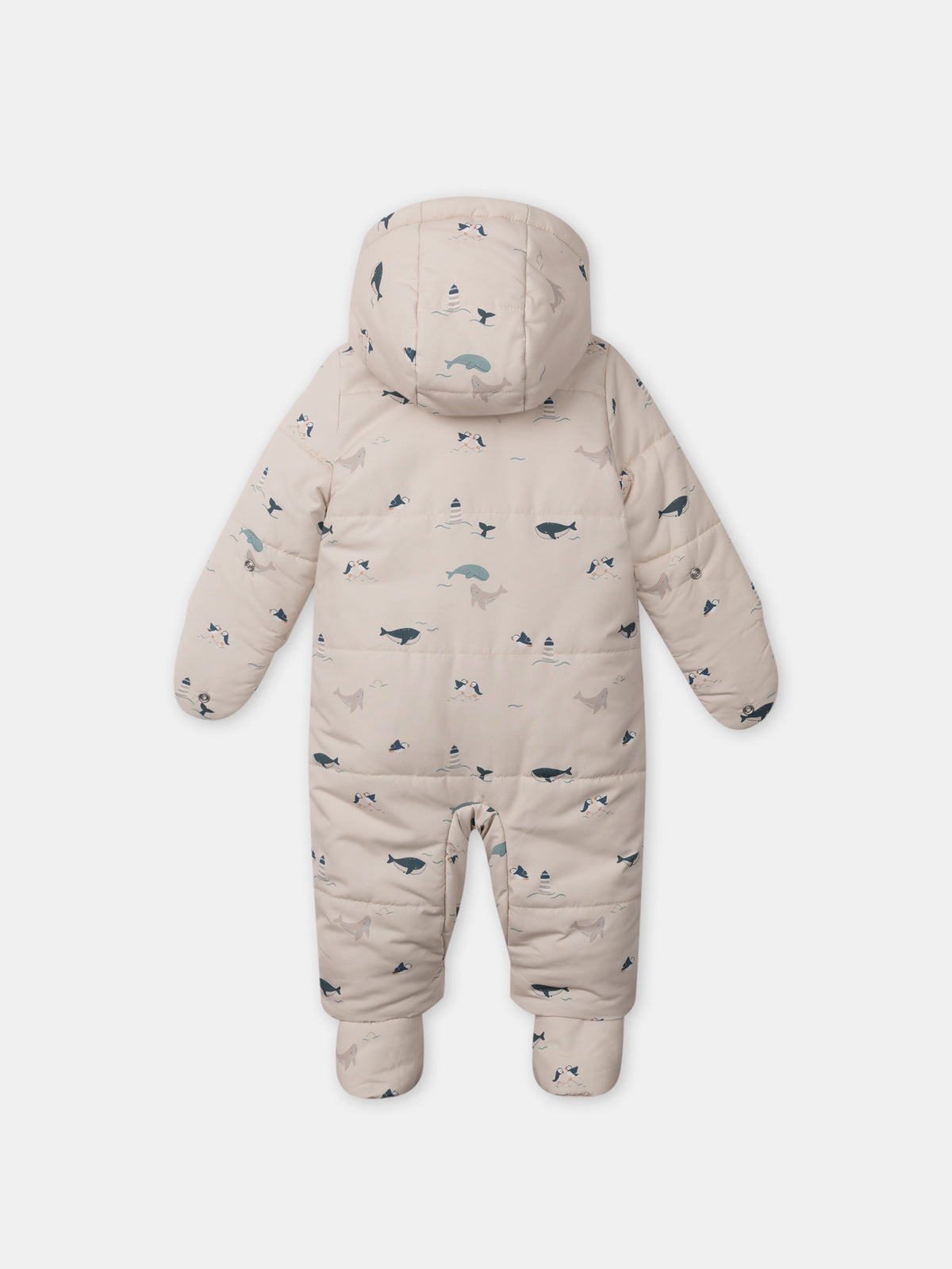 Piloto beige con impresión de animales Bebé Chico