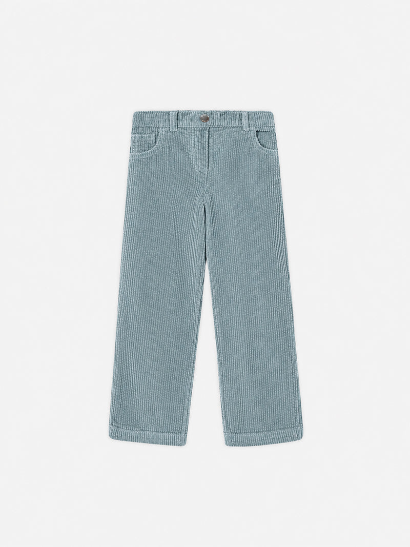 Pantalones de terciopelo verde para chicas