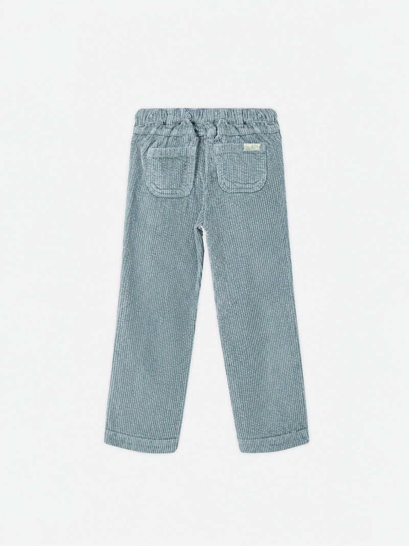Pantalones de terciopelo verde para chicas