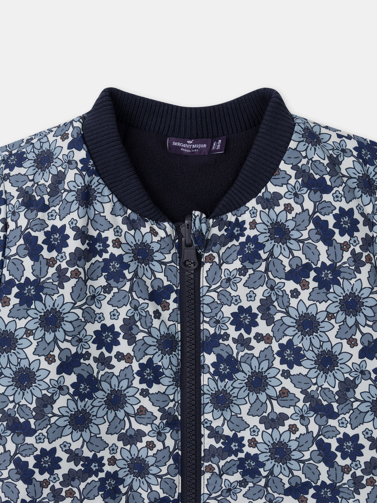 Parka 3 en 1 azul marino brillante para chicas