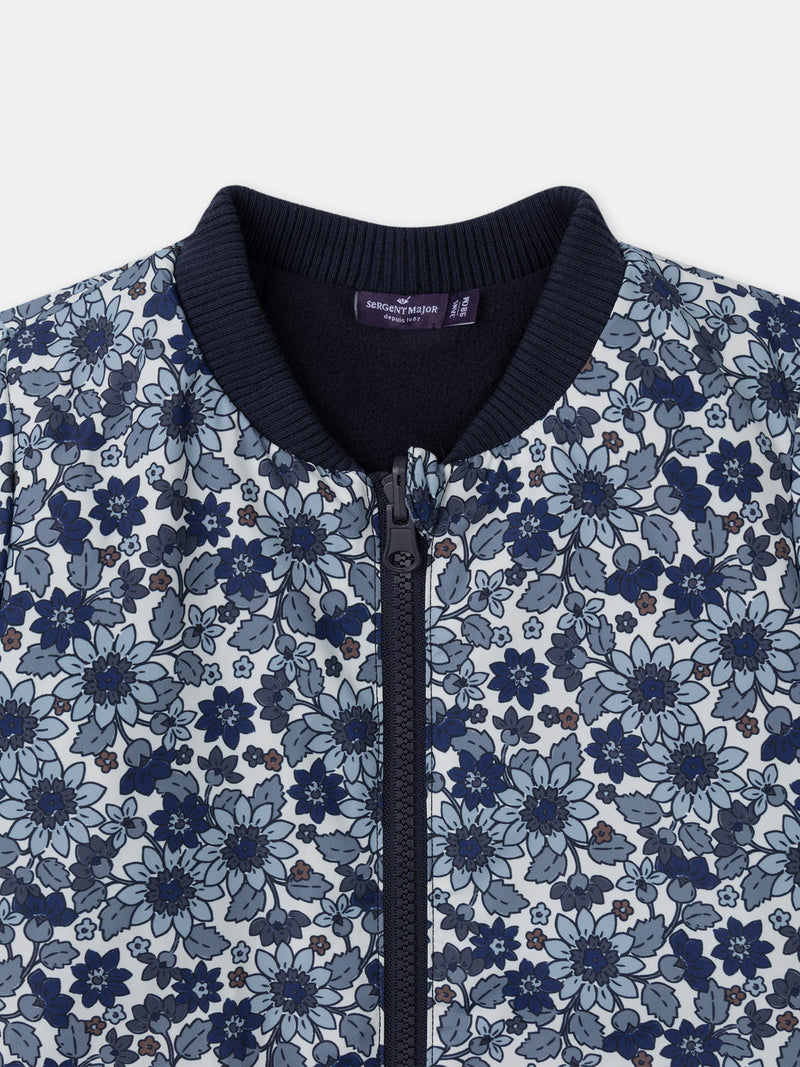 Parka 3 en 1 azul marino brillante para chicas