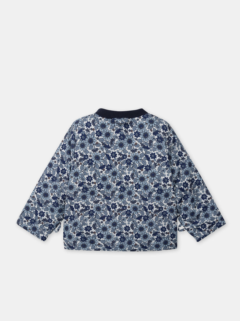 Parka 3 en 1 azul marino brillante para chicas