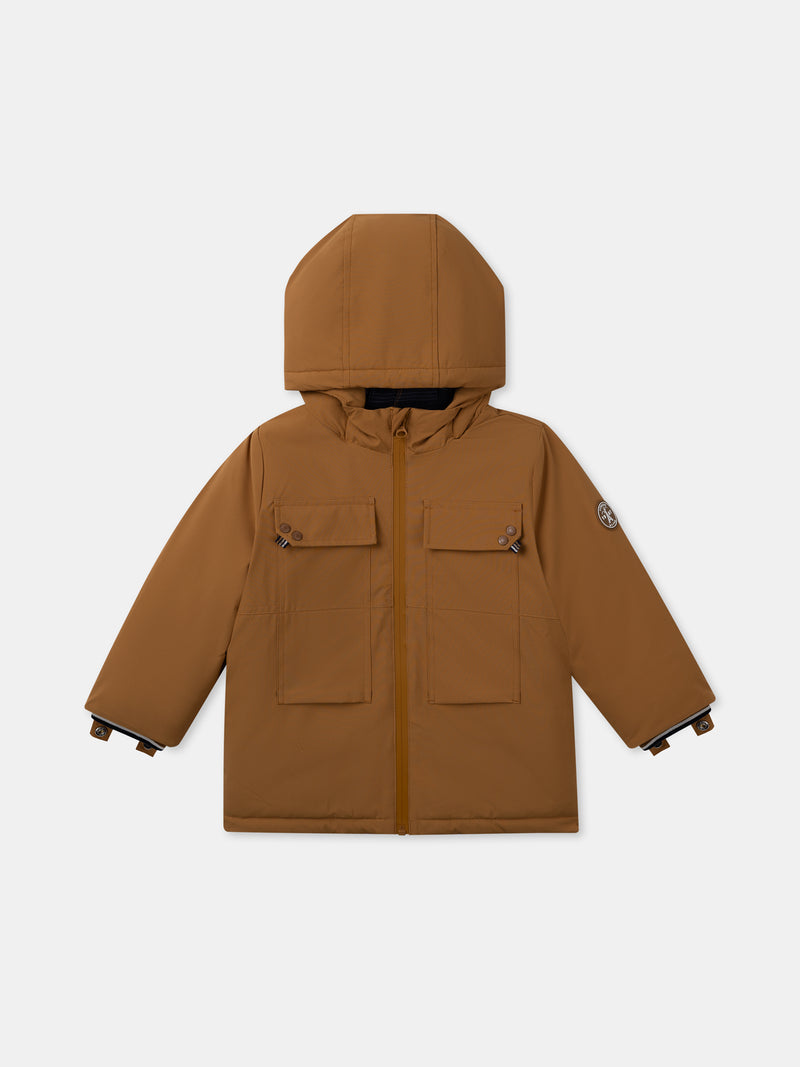 Parka 3 en 1 marrón para Chico
