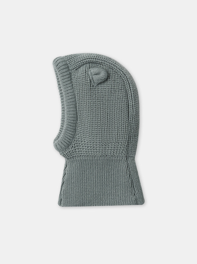 Capucha Verde Con Orejas 3D Bebé Chica