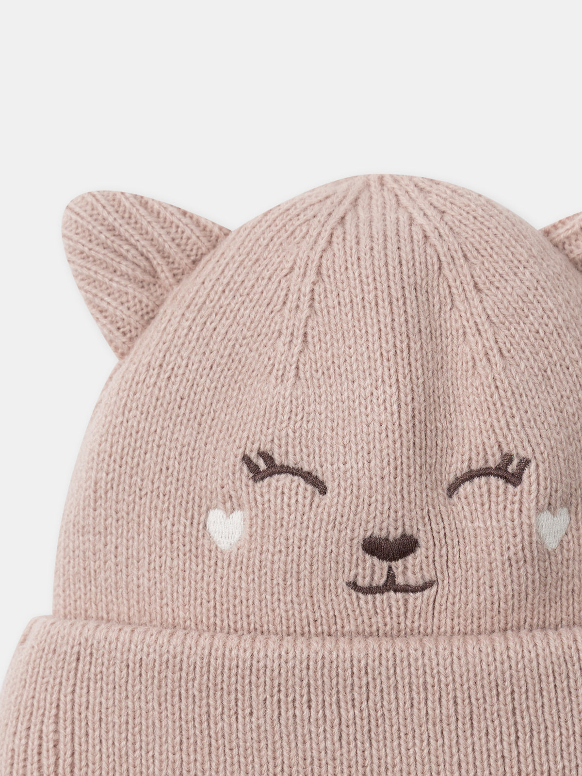 Gorro Rosa Cara de Ciervo Bebé Chica