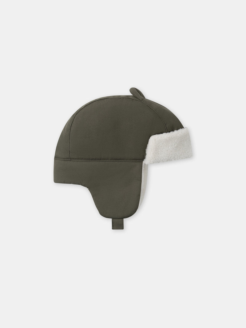 Gorro kaki con orejas 3D para Bebé Chico