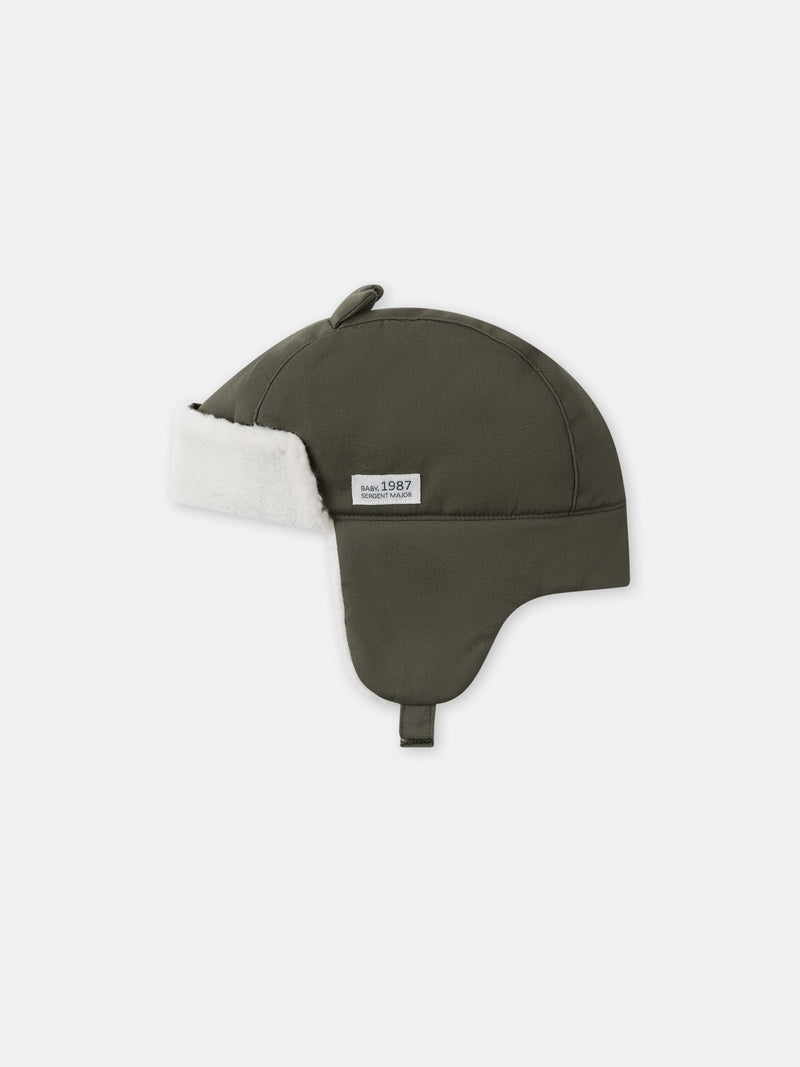 Gorro kaki con orejas 3D para Bebé Chico