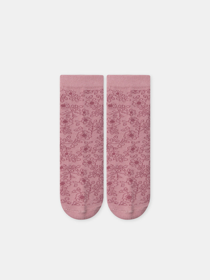 Pack de 5 calcetines rosas pingüinos Chica
