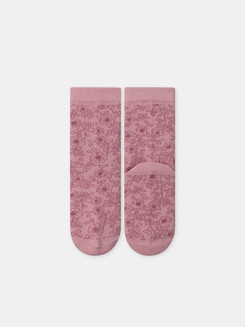 Pack de 5 calcetines rosas pingüinos Chica