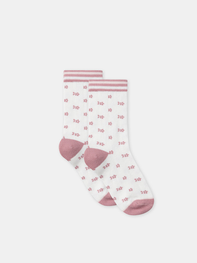 Pack de 5 calcetines rosas pingüinos Chica
