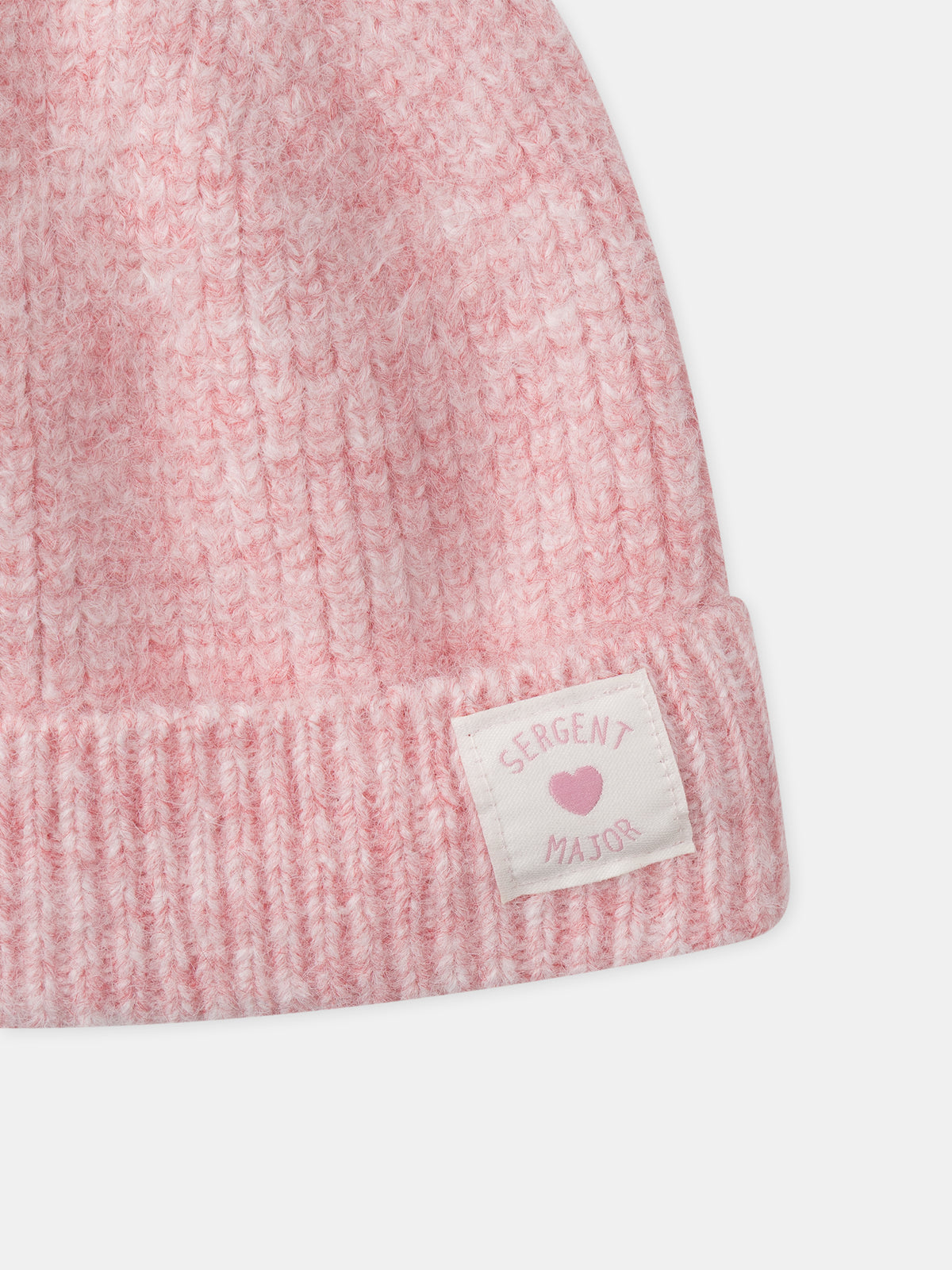 Gorro con revers rosa para Chica