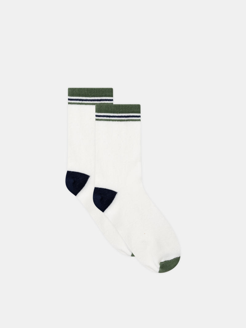 Lot de 5 paires de chaussettes à rayures ou unies Garçon