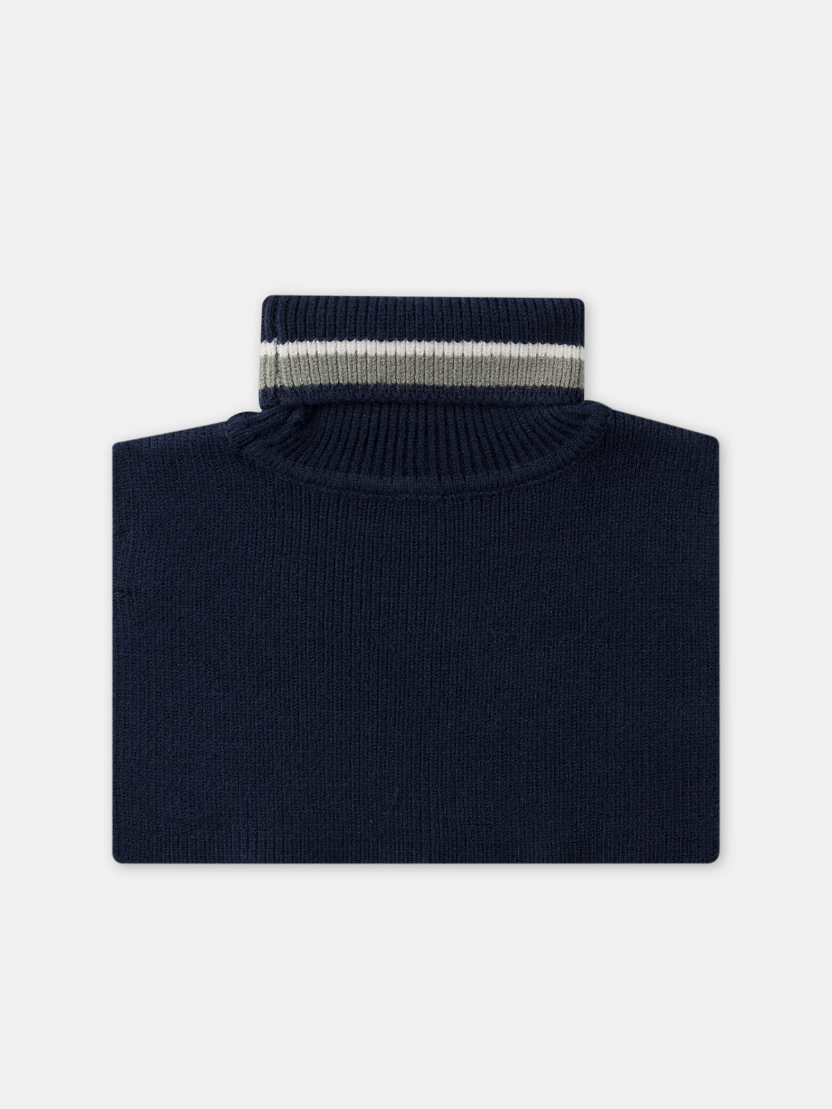 Plastrón azul marino con rayas niño