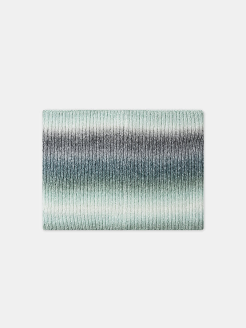 Snood verde degradado tie and dye para niños