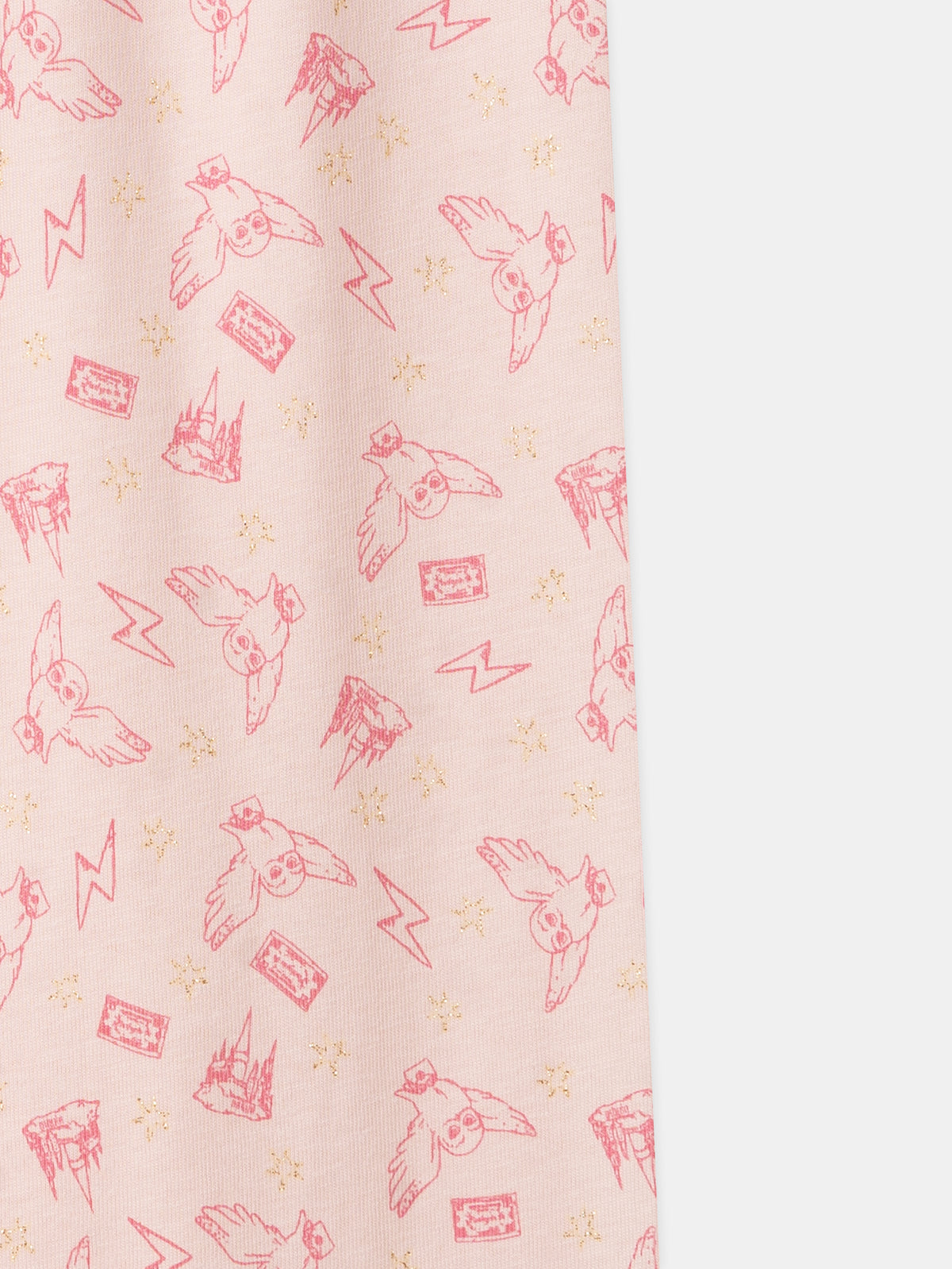 Pijama Harry Potter rosa impreso búho Hedwig Chica