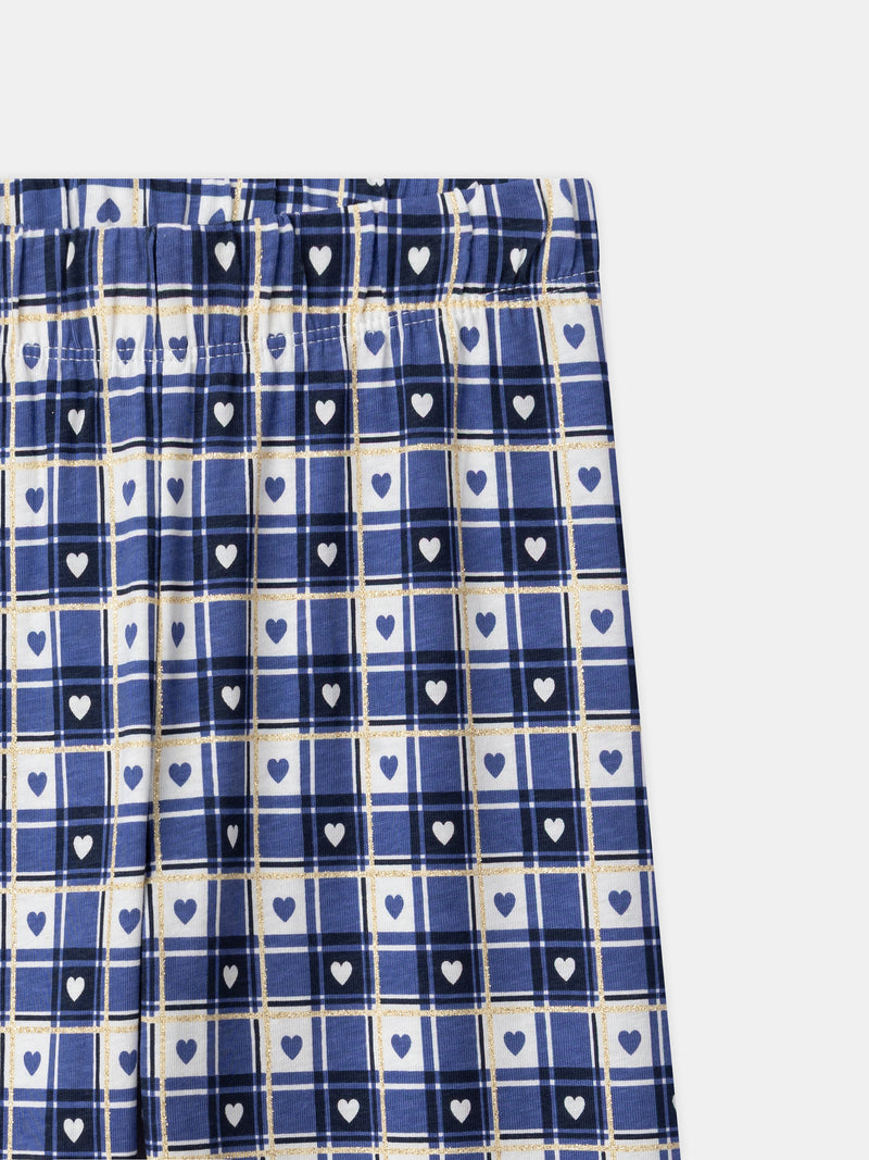 Pyjama Harry Potter bleu marine imprimé "Poudlard" Fille