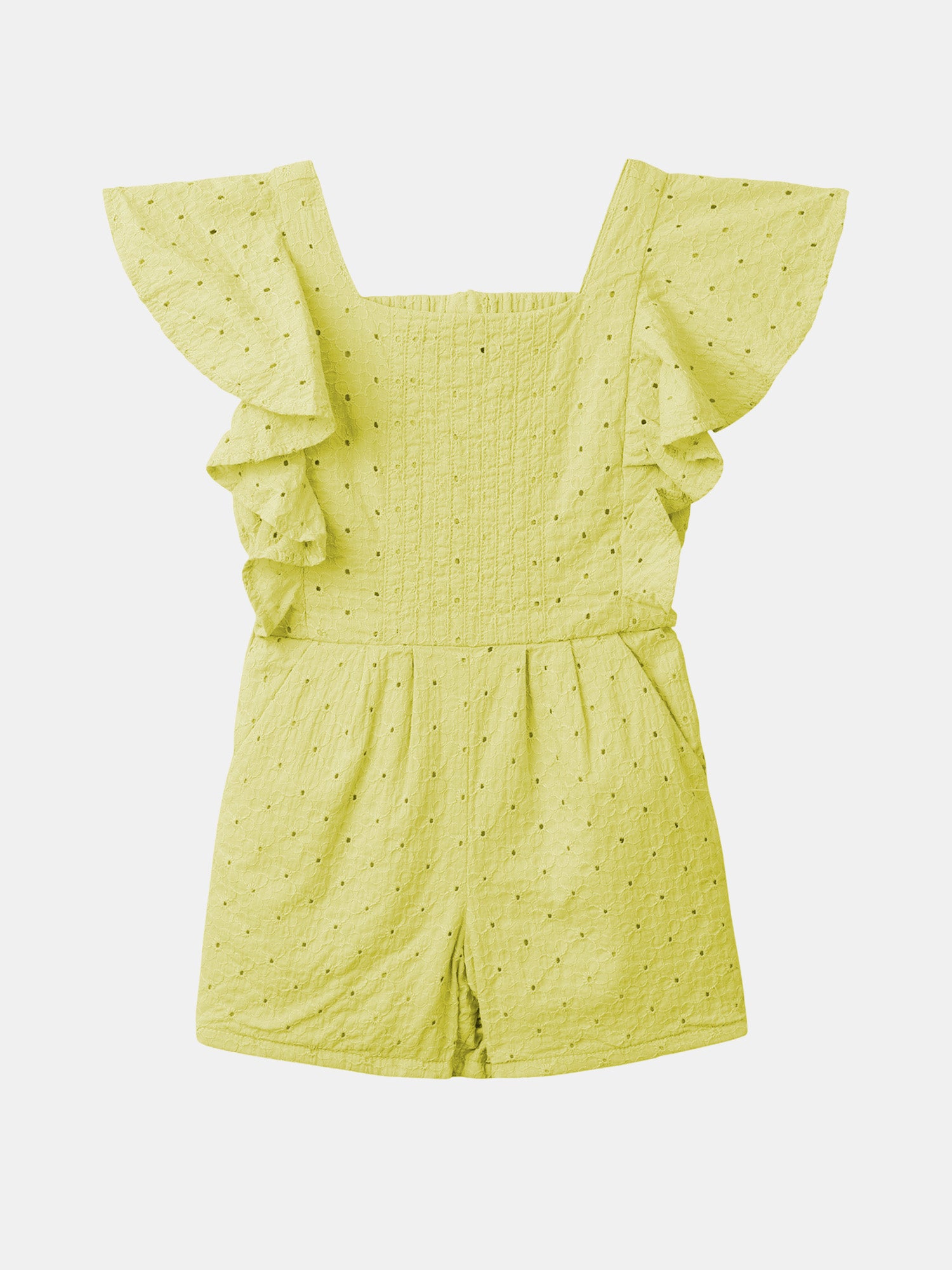 Mono amarillo con brodería inglés Chica
