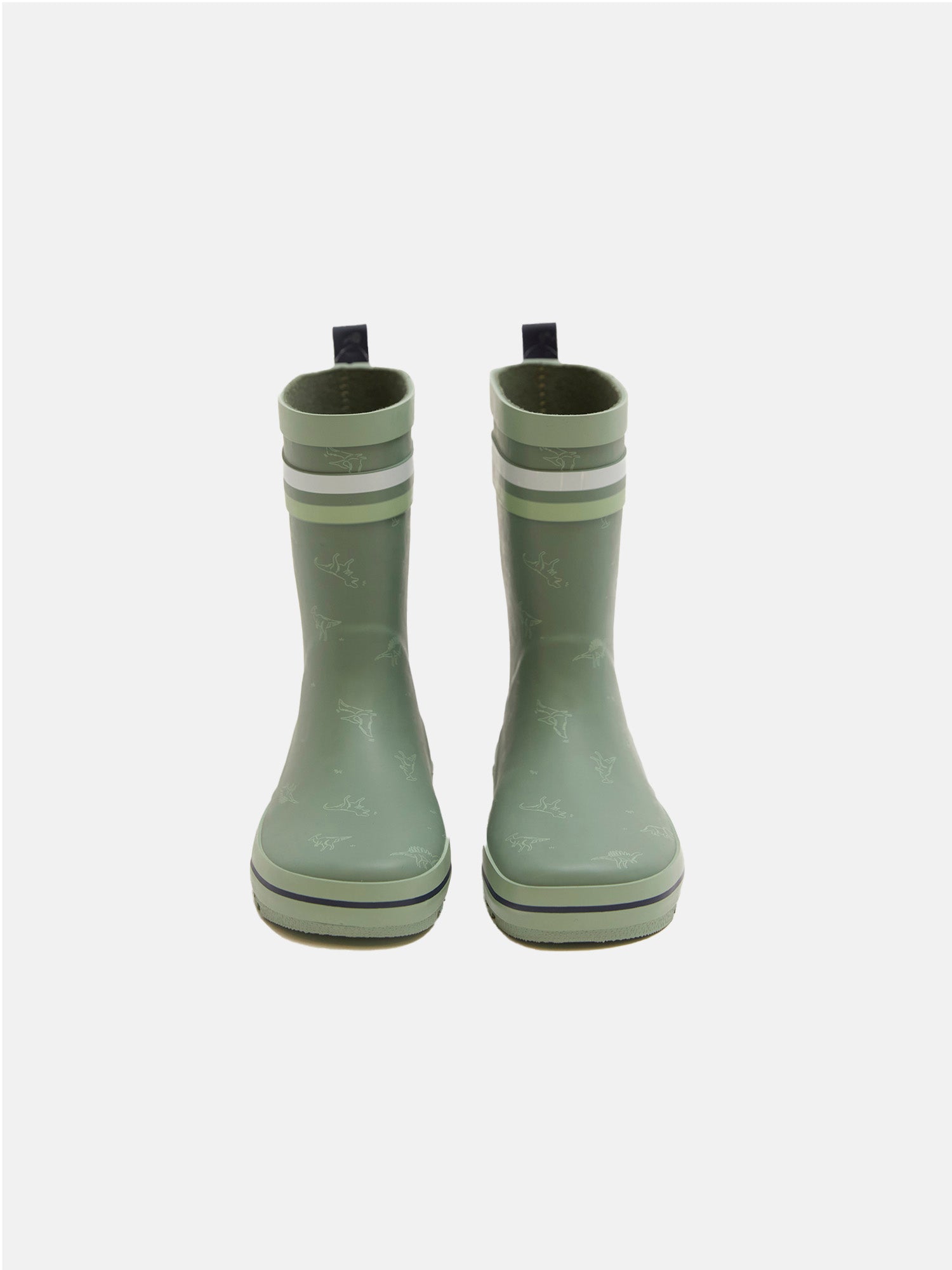 Bottes de pluie vertes imprimée dinosaures Garçon