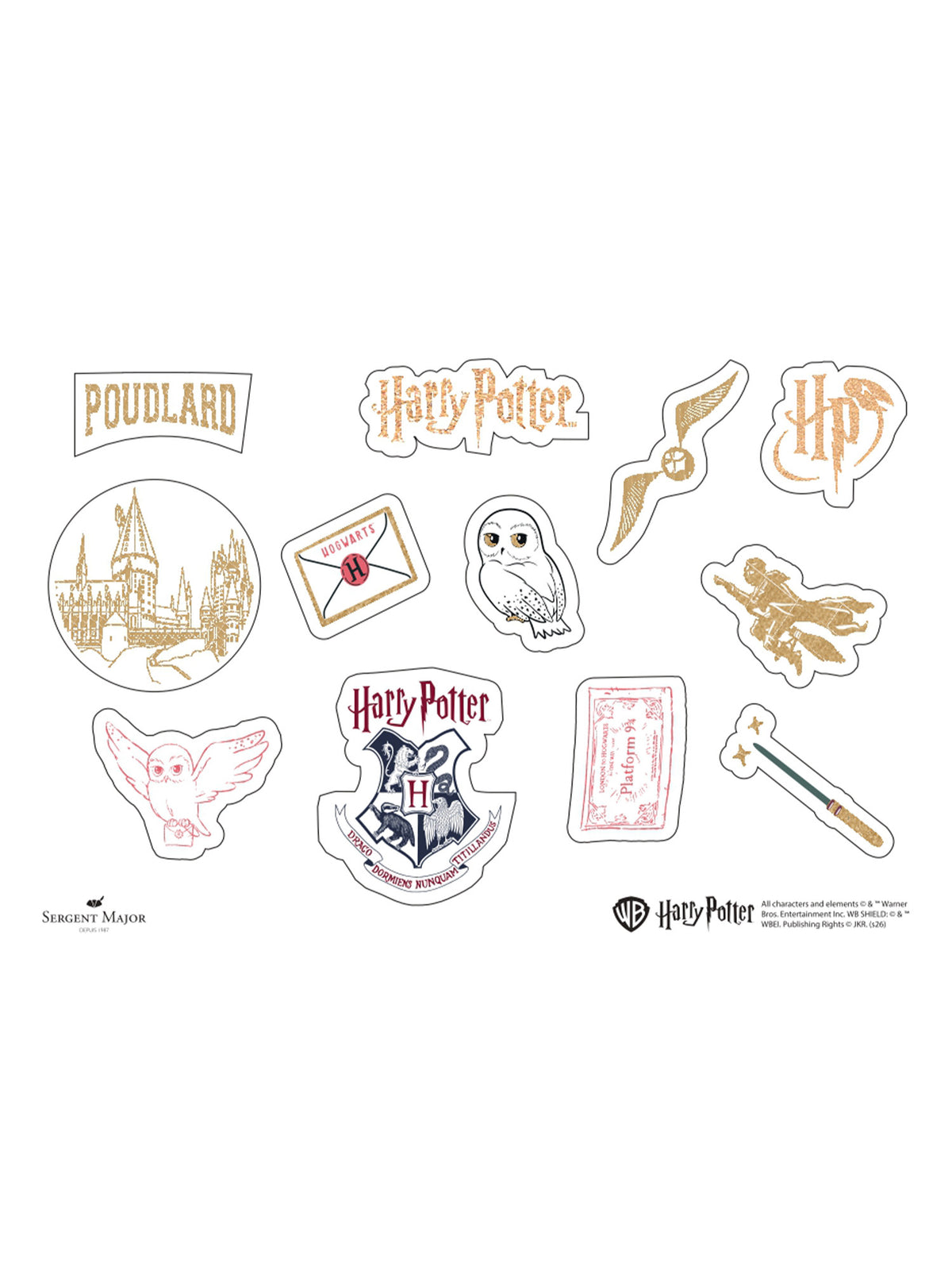 Planche de stickers Harry Potter