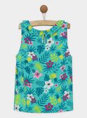 Camiseta de tirantes de color turquesa ROYTUETTE / 19E2PFQ2DEB202