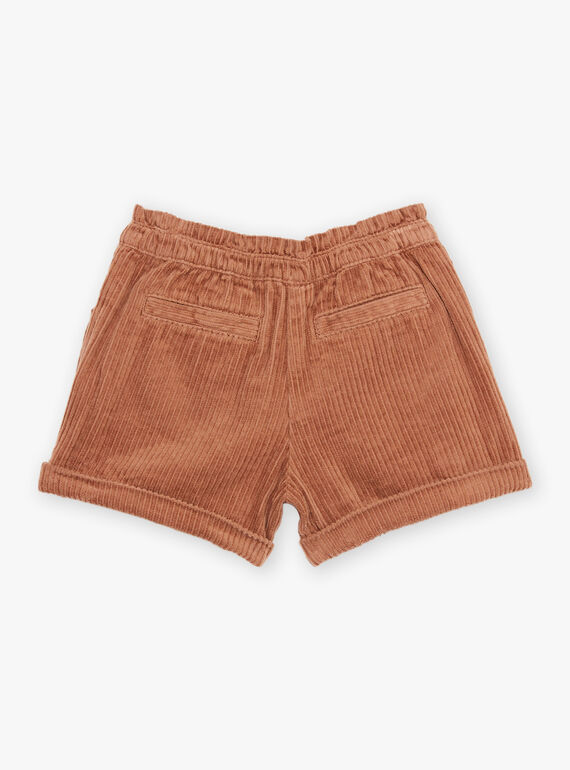 Short de color castaño de pana DIASHOETTE / 22H2PFY1SHOI802