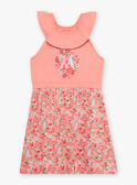 Camisón melocotón con estampado floral para niña CHOUJIETTE / 22E5PF51CHN413