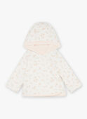 Chaqueta con capucha de color rosa pastel de terciopelo GONINE / 23H0CFB1VES301